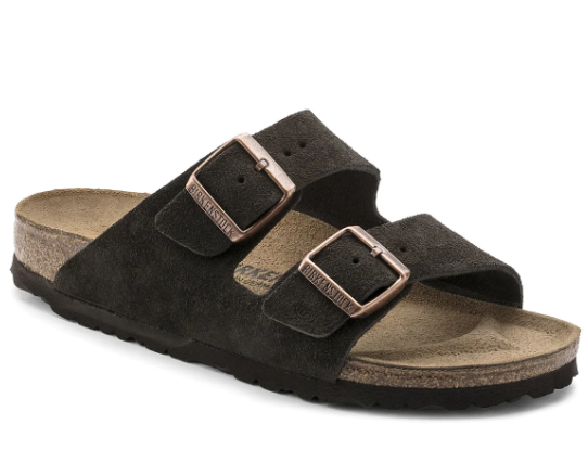 Birkenstock arizona soft bed suede sales