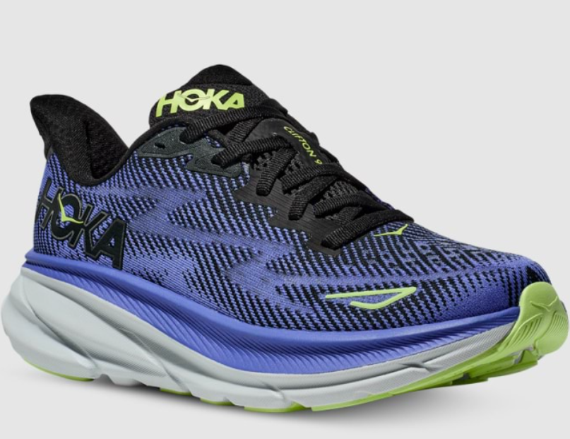 Hoka Clifton 9 Black Stellar Blue When The Shoe Fits