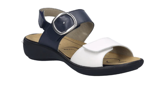 Romika Ibiza 12 - White/Dk Blue