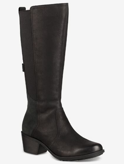 Teva black top leather boots