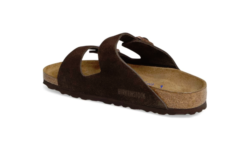Birkenstock Arizona Soft Footbed Mens Sandals - Mocha Suede - Jacob Time Inc