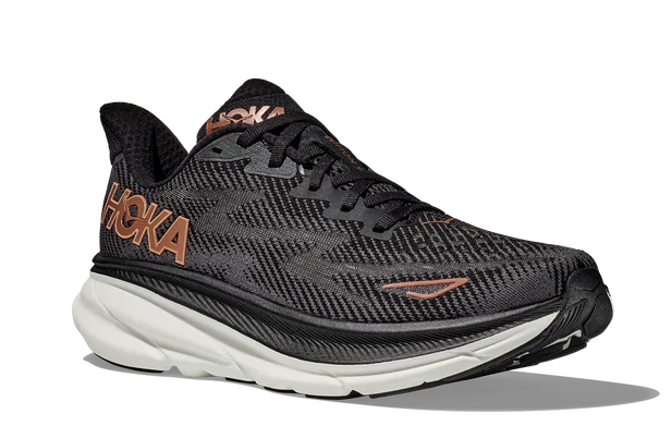 Hoka One One Clifton 9 Black Copper When The Shoe Fits